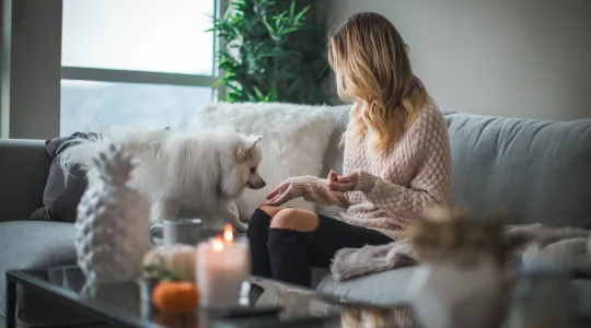 Fall candles and decor