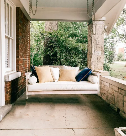 Front Porch with Swing